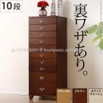 10 Drawer Chest with Backside Storage ROOTY Nakamura Popular in Japan M0700002, 4, 6