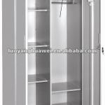 Metal bedroom 2-door luggage storage wardrobe cabinet