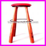 cheap bar stool for sale /relaxed height bar stool/red leather wood bar stool