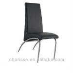 Restaurant Chair - European style metal chroming chair with leather