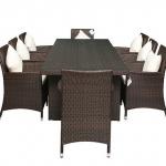 MD-136 PE Rattan cheap dark Brown Rattan furniture-MD-136