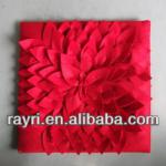 Indoor Back cushion cube red flower furniture-RL-C19