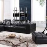 modern black sofa set italian design 8042-8042