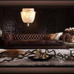 Antique chesterfield sofa HD-288,chesterfield leather sofa set