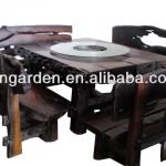 ebony or blackwood table and chairs in natural style