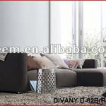 Modern understated luxury sofa NO.1 long faric sectional sofa set( DIVANY D-62B+C+E)