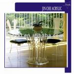 Acrylic clear dining table