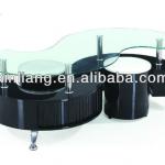 2012 popular European high quality MDF coffee table with two stools CT642-1