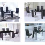 Modern dining room furniture sets/glass top dining set-T90