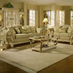 royal furniture classic fabric sofa set designs-ZH419