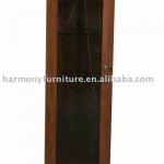 Rizhao Harmony solid oak dark color glass door display unit