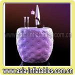 New Purple inflatable cocktail table with lighting for rental-