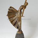 Best selling dancing girl art bronze sculpture-EP041