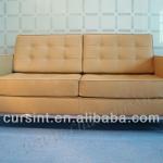 Florence Knoll Sofa -2 seater bench /morden sofa /stainless steel furniture-KT308-2