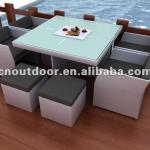 Elegant favorable rattan dining furniture