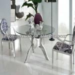 Contemporary Italian stainless dinning chair