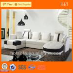 modern leather u shaped sectional sofa-T303