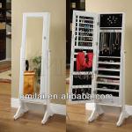 Rustic antique style furniture wooden mirror jewelry cabinet-410101