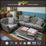 modern-contemporary style two coution sofa with chair and ottoman-JX-006 +008 ottoman