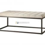 Ksf-148 Metal With Fabric Upholstered Stool