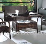 leisure living room rattan tea table and chairs /sofa furniture set(YPS009)