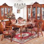 European Style High quality Solid Wood Antique Dinning Room Tables