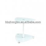 modern clear tempered glass corner table