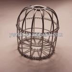 2013 Newest Design small iron/metal hanging bird cage candle holders Home Decoration