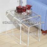 2013 Modern frost acrylic U shape coffee table and chairs