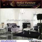 2013 luxurious leather antique wooden sofa double seats NC120507