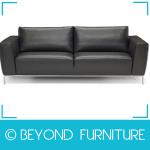 Sectional Home Black Split Leather Sofa-BYD-RS-N006