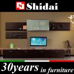 E-25 glass/lcd tv unit , wardrobe with tv units , tv entertainment unit