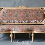 French style antique resin based fabric sofa Guangzhou