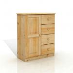 Furniture Linen chest 4/1 pine solid wood furniture