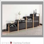 Black walnut solid wood cabinet table pvc sticked