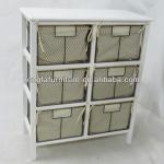 chest of drawers,metal+wood cabinet,cabinet with drawer,