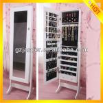 wooden full-length mirror jewelry armoire-JP15A0646