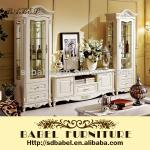 925 white color classcial wine cabinet set