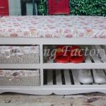 Classical practical wooden shoe cabinet