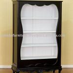 Black Painted Furniture - Display Cabinet with 3 Shelves