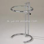 Adjustable height glass side table modern side table Eileen gray glass table