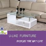 MDF and tempered glass comtemporary dining room coffee table