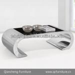 hot sell modern design tempered glass coffee table 816