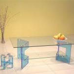 acrylic coffee table with magazine rack / home dinning room furniture