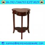 Tricyclic wooden drum style coffee table