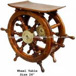 Wooden Wheel Table