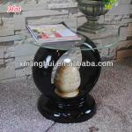 Balcony Resin Glass Fountain Coffee Table(CE/SGS/UL)