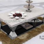 130cm Length Marble Coffee Table/ White color Marble Furniture