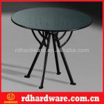 Metal,glass,wicker nesting coffee tables