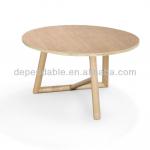 C102 round wooden coffee table